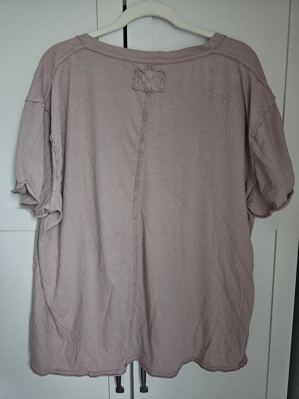 Free People We The Free Nina V-Neck Tee Cashmere Color Size M - Picture 5 of 5